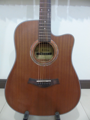 กีต้าร์โปร่งคอเว้า Kriens รุ่น KD-160CN ไม้มะฮอกกานีทั้งตัว มือสอง สภาพใหม่ แถมกระเป๋า กีต้าร์โปร่งคอเว้า Kriens รุ่น KD-160CN ไม้มะฮอกกานีทั้งตัว มือสอง สภาพใหม่ แถมกระเป๋า
