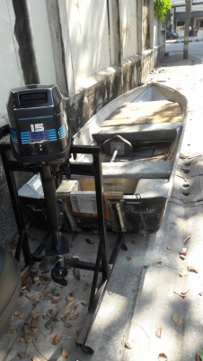 เรือปิเนียม 14 ฟุต พร้อมเครื่อง MERCURY 15 hp