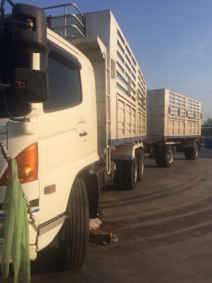 พ่วง 18 ล้อ ฮีโน่ MAGA 245 แรง ปี 52 กระบะเหล็ก-ดั้ม อู่เสรีชัย ตัวลูก 2 คาน ยาว 6 เมตร ใส่ของได้ 29.5 ตัน พ่วง 18 ล้อ ฮีโน่ MAGA 245 แรง ปี 52 กระบะเหล็ก-ดั้ม อู่เสรีชัย ตัวลูก 2 คาน ยาว 6 เมตร ใส่ของได้ 29.5 ตัน