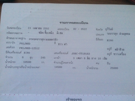 พ่วง 18 ล้อ ฮีโน่ MAGA 245 แรง ปี 52 กระบะเหล็ก-ดั้ม อู่เสรีชัย ตัวลูก 2 คาน ยาว 6 เมตร ใส่ของได้ 29.5 ตัน พ่วง 18 ล้อ ฮีโน่ MAGA 245 แรง ปี 52 กระบะเหล็ก-ดั้ม อู่เสรีชัย ตัวลูก 2 คาน ยาว 6 เมตร ใส่ของได้ 29.5 ตัน