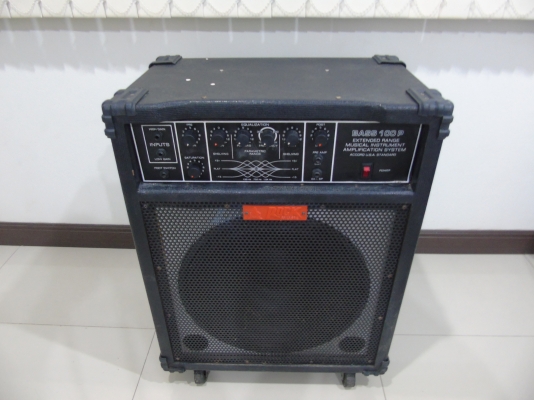 ตู้แอมป์เบส Rock รุ่น BASS 100P ดอก 15 นิ้ว กำลังขับ 120 วัตต์ พร้อมล้อ มือสอง สภาพดี