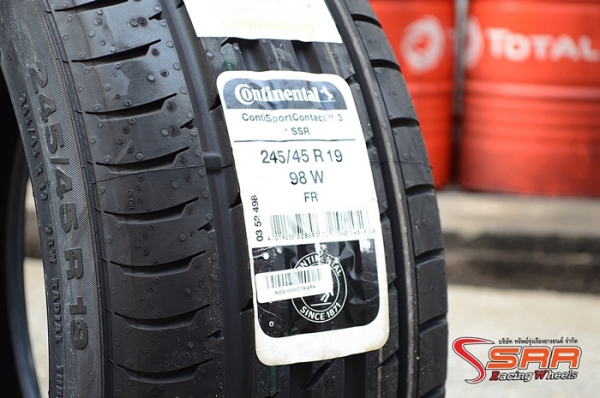 CONTINENTAL ContiSportContact 3 SSR 245/45R19 เส้นละ 6,800 บาท CONTINENTAL ContiSportContact 3 SSR 245/45R19 เส้นละ 6,800 บาท