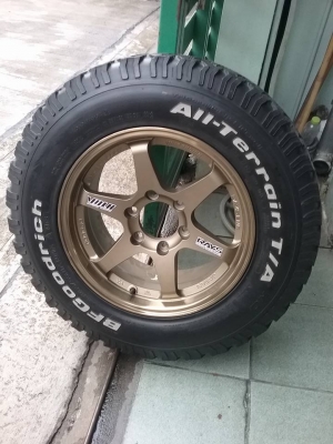 เศษล้ออะไหล่ TE37 + BF KO1 USA. 265-65-17 สวยๆ 1วง