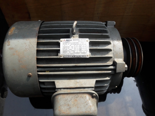 ขาย !! มอเตอร์.TECO.ขนาด7.5แรง3สาย.รอบ1460.พร้อมใช้