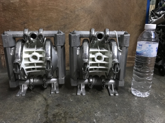 ขายปั้มไดอะแฟรม โครงสร้างสแตนเลส Wilden made in USA. สภาพสวยมาก ดูดแรง พร้อมใช้งาน มี 2ตัว