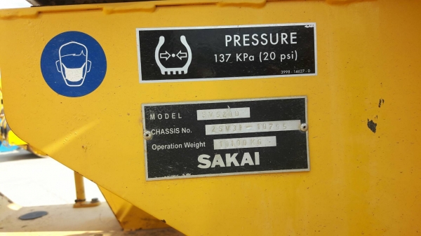 รถบด SAKAI SV 520 D รถเก่าญี่ปุ่นราคา 1,800,000 รถ กทม