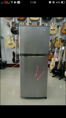 ตู้เย็น LG 6.6 คิว 2 ประตู รุ่น GN-V212SL สีเทา สภาพใหม่