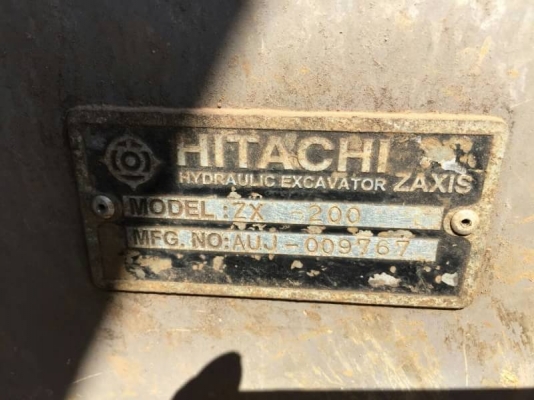 ขาย 890,000 HITACHI zx 200-1 เครื่องดี ไฟฟ้าครบ ปั้มแรง เอวแน่น ช่วล่างดี เล่มทะเบียน มี 2 คัน รถอยู