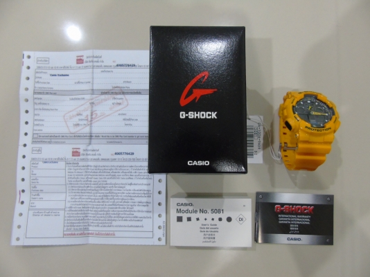 นาฬิกา CASIO G-shock รุ่น GA-100A-9ADR ของแท้ สีเหลือง ของใหม่ ส่งฟรี นาฬิกา CASIO G-shock รุ่น GA-100A-9ADR ของแท้ สีเหลือง ของใหม่ ส่งฟรี