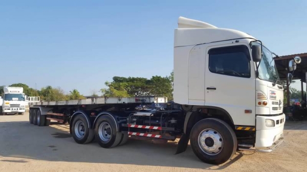 ขาย หัวลาก HINO MEGA 344 แรงม้า ปี 51 หางพื้นเรียบสามมิตรสามเพลา ปี 56 สภาพสวยพร้อมใช้งาน เอกสารพร้อ ขาย หัวลาก HINO MEGA 344 แรงม้า ปี 51 หางพื้นเรียบสามมิตรสามเพลา ปี 56 สภาพสวยพร้อมใช้งาน เอกสารพร้อ