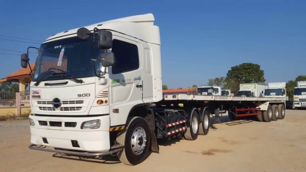 ขาย หัวลาก HINO MEGA 344 แรงม้า ปี 51 หางพื้นเรียบสามมิตรสามเพลา ปี 56 สภาพสวยพร้อมใช้งาน เอกสารพร้อ ขาย หัวลาก HINO MEGA 344 แรงม้า ปี 51 หางพื้นเรียบสามมิตรสามเพลา ปี 56 สภาพสวยพร้อมใช้งาน เอกสารพร้อ