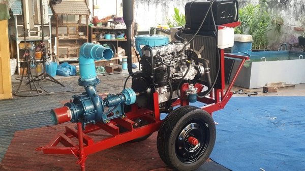 เครื่องสูบนํ้าประกอบใหม่พร้อมใช้งาน แรง+ประหยัดนำ้มัน