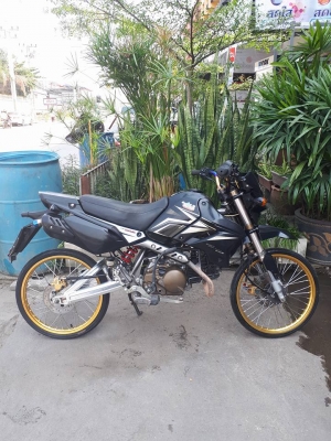 Kawasaki KSR สีดำ (สตาร์ทมือ) ปลายปี 2557 ขับอย่างเท่ห์ทันสมัย Kawasaki KSR สีดำ (สตาร์ทมือ) ปลายปี 2557 ขับอย่างเท่ห์ทันสมัย