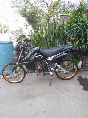 Kawasaki KSR สีดำ (สตาร์ทมือ) ปลายปี 2557 ขับอย่างเท่ห์ทันสมัย
