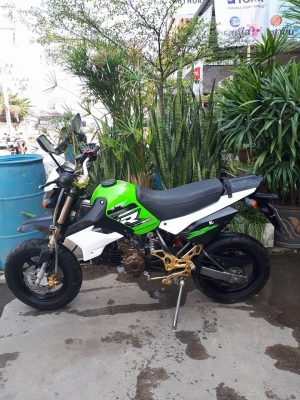 NEW Kawasaki KSR รุ่น PRO ปลายปี 2557 สีเขียวดำ ( สตาร์ทมือคลัชมือ) หล่อเท่ห์ฝุดๆ