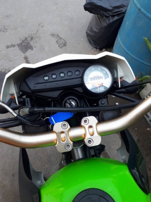 NEW Kawasaki KSR รุ่น PRO ปลายปี 2557 สีเขียวดำ ( สตาร์ทมือคลัชมือ) หล่อเท่ห์ฝุดๆ