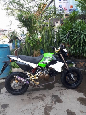 NEW Kawasaki KSR รุ่น PRO ปลายปี 2557 สีเขียวดำ ( สตาร์ทมือคลัชมือ) หล่อเท่ห์ฝุดๆ