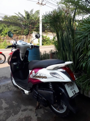 Yamaha Filano ปี 2555 สีชมพูขาว สวยคลาสิค ขับนุ่มนวลมากๆ