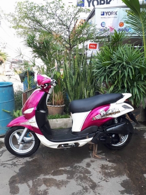 Yamaha Filano ปี 2555 สีชมพูขาว สวยคลาสิค ขับนุ่มนวลมากๆ