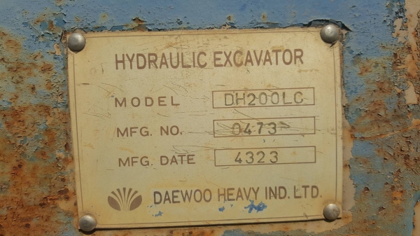 ขาย แบคโฮ DAEWOO DH200LC เครื่องเดิม ปั้มดี ช่วงล่างตัวเดินเสียหนึ่งข้าง รถใช้งานอยู่ เอกสารใบซื้อขาย ขาย แบคโฮ DAEWOO DH200LC เครื่องเดิม ปั้มดี ช่วงล่างตัวเดินเสียหนึ่งข้าง รถใช้งานอยู่ เอกสารใบซื้อขาย