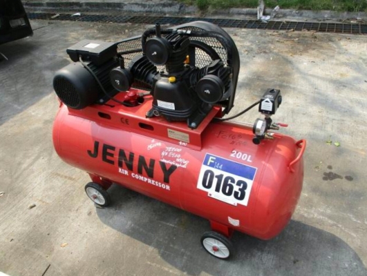 ถังลม JENNY JE200 ของใหม่นำเข้าจากนอก ถังขนาด 200L ใช้ไฟ 220V พร้อมใช้งาน