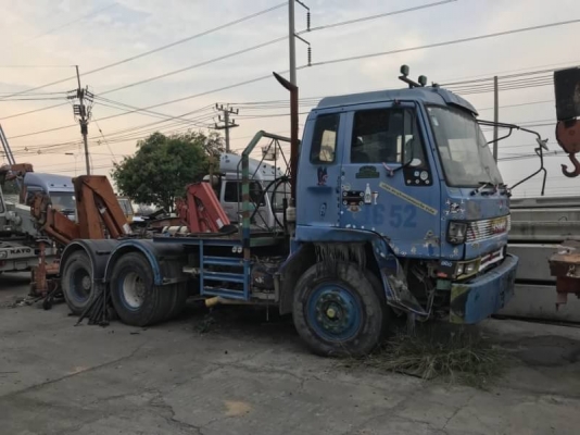 ขาย 315,000 สิบล้อหัวลาก ISUZU ROCKY 2 เพลา เครื่อง HINO PO9C-315 แรง (มีอาการน้ำดัน ประเก็นฝาสูบ) เ