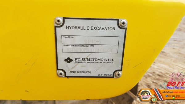 ขาย SUMITOMO SH210-5 ใช้งาน 7,743 ชั่วโมง สภาพนางฟ้า ทำงานสมบูรณ์ทุกระบบ ขาย SUMITOMO SH210-5 ใช้งาน 7,743 ชั่วโมง สภาพนางฟ้า ทำงานสมบูรณ์ทุกระบบ