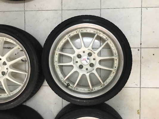 แม็ก 17x7.0 Et42 ขายตามสภาพ ไม่มีซ่อม ครับ ขายพร้อมยาง 205/40R17 ปี 12 ยกชุด 4500 พร้อมใช้ ID line T