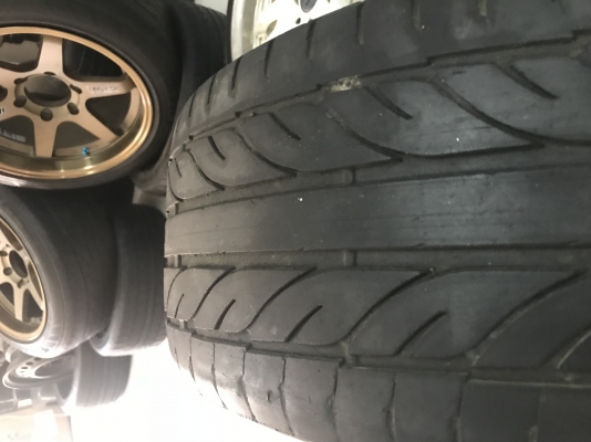 แม็ก 17x7.0 Et42 ขายตามสภาพ ไม่มีซ่อม ครับ ขายพร้อมยาง 205/40R17 ปี 12 ยกชุด 4500 พร้อมใช้ ID line T