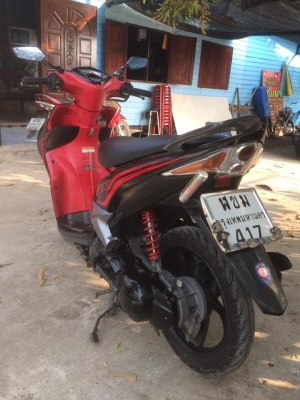 YAMAHA Mio125 ตัวTOPล้อMAXแท้ สีดำ-แดง สวยๆ