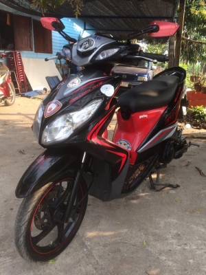 YAMAHA Mio125 ตัวTOPล้อMAXแท้ สีดำ-แดง สวยๆ
