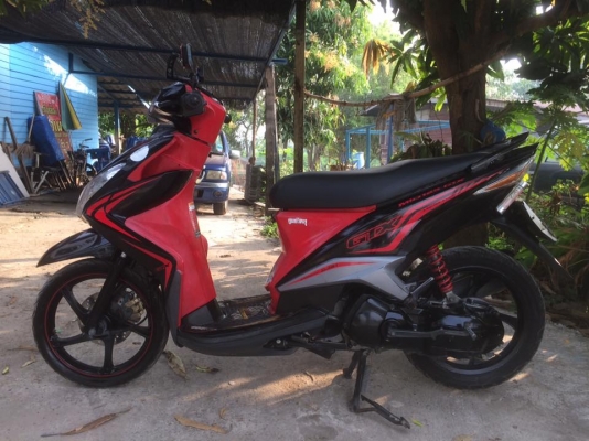 YAMAHA Mio125 ตัวTOPล้อMAXแท้ สีดำ-แดง สวยๆ