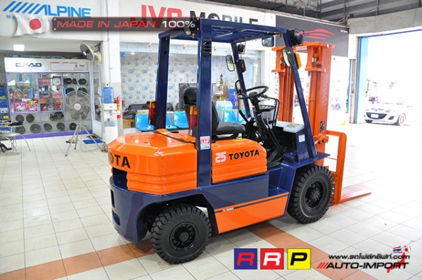 ขายรถโฟล์คลิฟท์มือสอง TOYOTA รุ่น 5FD25-19260 นำเข้าจากประเทศญี่ปุ่น 100\% ไม่เคยใช้งานในไทย ขายรถโฟล์คลิฟท์มือสอง TOYOTA รุ่น 5FD25-19260 นำเข้าจากประเทศญี่ปุ่น 100\% ไม่เคยใช้งานในไทย