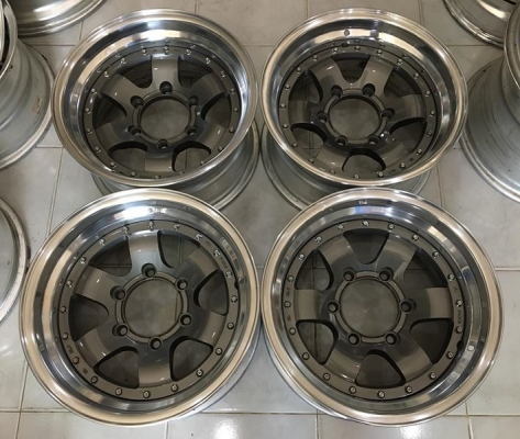 ขายล้อ SSR DUO TYPE-C 2 ชิ้นแท้ 15x8 ลบ1 6รูกระบะ ประมูลญี่ปุ่น