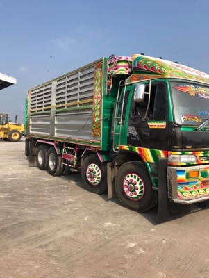 พ่วง 20 ล้อ ฮีโน่ 3M ปี 38  240 แรง M10C เครื่องเดิมมีเทอร์โบ เกียร์อิตั้น กระบะเหล็ก - ดั้ม แม่- ลูก ตัวแม่ 12ล้อ ลงเล่มแล้ว - ลูก 2 คาน ยางเต็มทุกเส้น