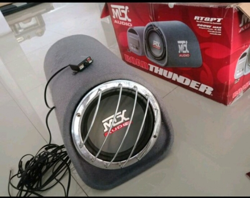 ซับบ็อกMTXที่สุดของซับเบสมีแอมป์ในตัว สาย รีโมท ใบรับประกัน