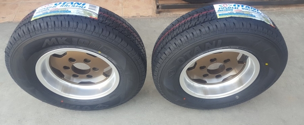 ล้อมือ2 ขอบ14 6รู139 ยางใหม่195R14   2 ล้อ