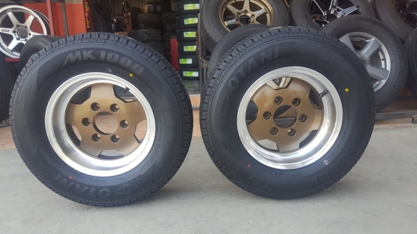 ล้อมือ2 ขอบ14 6รู139 ยางใหม่195R14   2 ล้อ