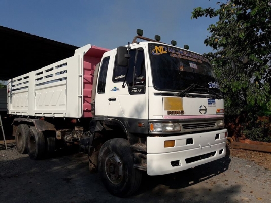 Hino 1J สมอทอง ปี 45 เครื่อง 260 แรง แม่ลูกดัมพ์สามมิตร พร้อมใช้งาน