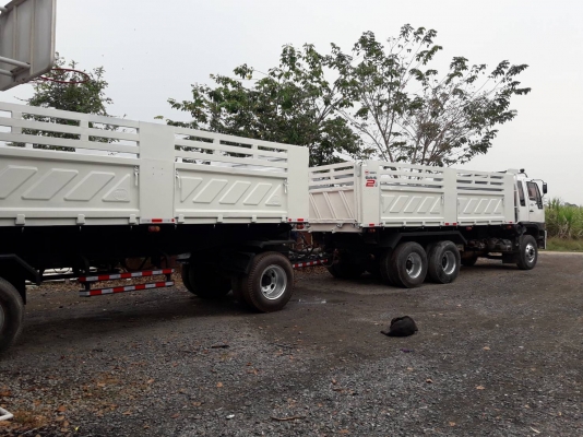 Hino 1J สมอทอง ปี 45 เครื่อง 260 แรง แม่ลูกดัมพ์สามมิตร พร้อมใช้งาน