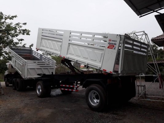 Hino 1J สมอทอง ปี 45 เครื่อง 260 แรง แม่ลูกดัมพ์สามมิตร พร้อมใช้งาน