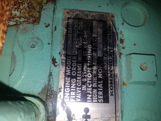 KOMATSU 110 6D10 150กโลวัตต์ พร้อมเทเลอร์