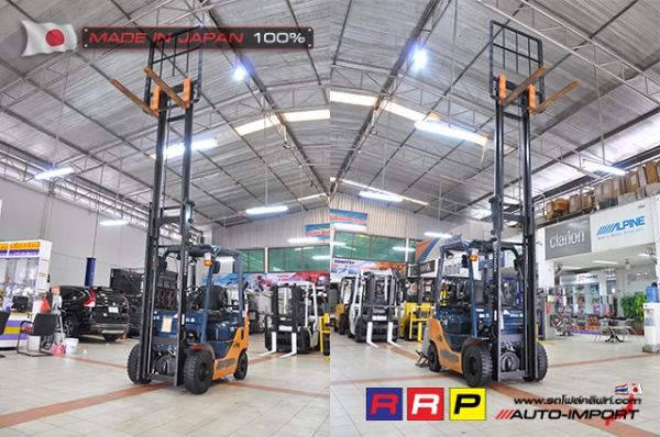 ขายรถโฟล์คลิฟท์มือสอง TOYOTA รุ่น 8FG15-35100 นำเข้าจากประเทศญี่ปุ่น 100\% ไม่เคยใช้งานในไทย