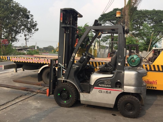 ์NISSAN FG20 L02 รถนอกเก่าญี่ปุ่น  เสา 6 เมตร  เกียร์ออโต้