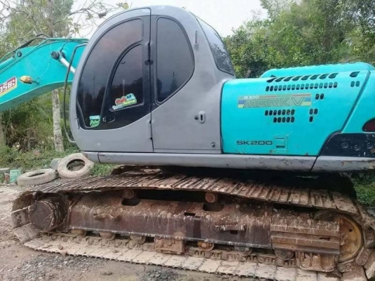 ขาย 795,000 KOBELCO sk 200-5 super ไฟฟ้าครบ เครื่องดี ปั้มแรง เอวแน่น ช่วงล่างเต็ม เอกสารอินวอยทร์ รถอยู่ สระบุรี 090-772-3710 090-772-3708