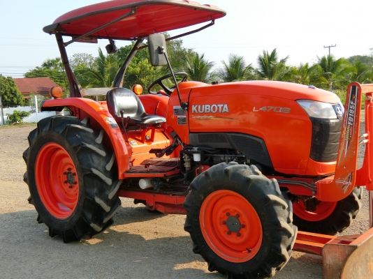 ❥สินค้าเข้าใหม่ L4708&raquo;&raquo;พร้อมใช้งาน  พร้อมอุปกรณ์ 3 ชิ้น โรตารี่+ผาน+ใบดันหน้า ราค395000บาท ทำงาน 1184ชม. ↠↠สนใจติดต่อสอบถาม↠0906910337 ⛽️พิกัดร้าน ส.เจริญแทรกเตอร์ อ. บางระกำ จ. พิษณุโลก