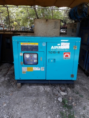 ปั๊มลมแบบสกรูAIRMAN 15 Hp เก่าญี่ปุ่น พร้อมใช้งาน