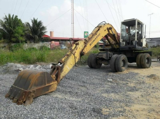 ขาย 395,000 แบคโฮล้อยาง 2 เพลา KOMATSU pw 100-3 เครื่องดี เกียร์แรง ปั้มแรง ยางดี รถพร้อมใช้ รถอยู่ สระบุรี 090-772-3710 090-772-3708