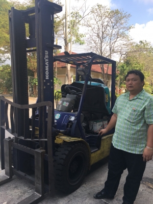 รถฟอร์คลิฟท์ Komatsu FD30T-14 ดีเซล 3 ตัน เสาสูง 4 เมตร รถพร้อมใช้งาน (มีคลิปกการทำงาน)