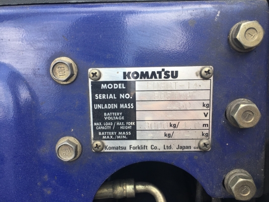 รถฟอร์คลิฟท์ Komatsu FD30T-14 ดีเซล 3 ตัน เสาสูง 4 เมตร รถพร้อมใช้งาน (มีคลิปกการทำงาน)